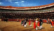 Jean Leon Gerome Plaza de Toros  : The Entry of the Bull oil on canvas